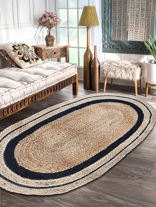jute rug - braided reversible rug for living room bedroom - 21733782 - Very Small Image - 1