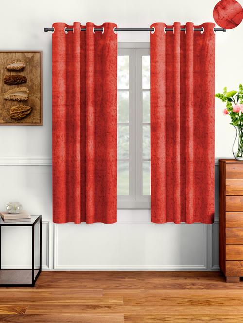 stylish and attractive printed curtains - set of 2 - 21733833 - Very Small Image - 1