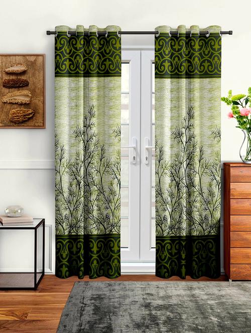 stylish and attractive printed curtains - set of 2 - 21733892 - Very Small Image - 1