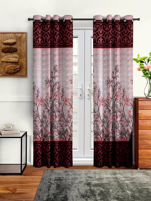 stylish and attractive eyelet curtains - set of 2 - 21733893 - Very Small Image - 1