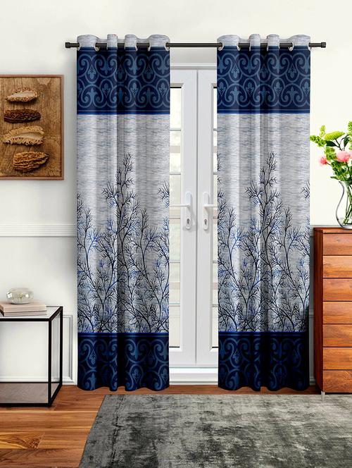 stylish and attractive printed curtains - set of 2 - 21733895 - Very Small Image - 1