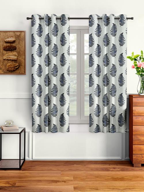 stylish and attractive printed curtains - set of 2 - 21733900 - Very Small Image - 1
