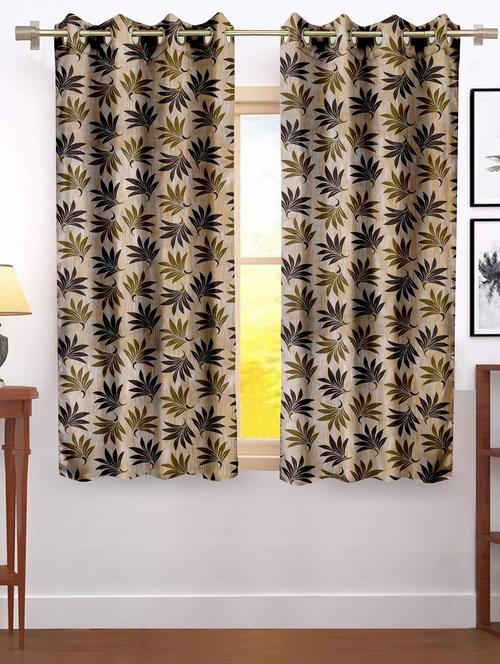 stylish and attractive printed curtains - set of 2 - 21733929 - Very Small Image - 1