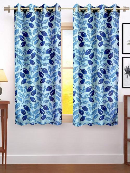 stylish and attractive printed curtains - set of 2 - 21733934 - Very Small Image - 1