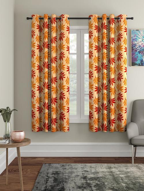 stylish and attractive printed curtains - set of 2 - 21733948 - Very Small Image - 1