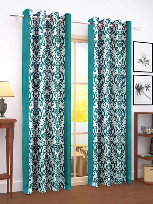 stylish and attractive printed curtains - set of 2 - 21733953 - Very Small Image - 1
