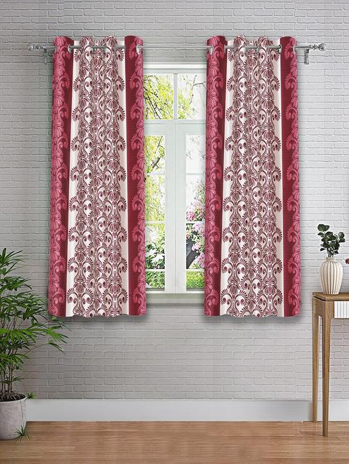 stylish and attractive printed curtains - set of 2 - 21733982 - Very Small Image - 1