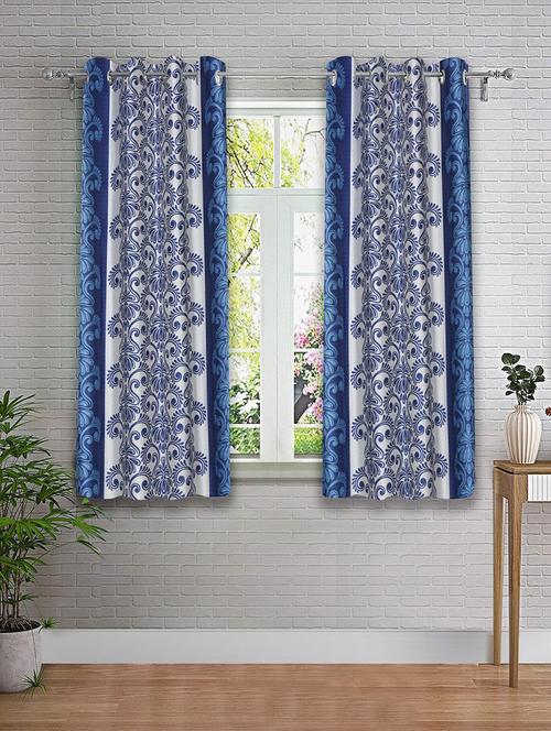 stylish and attractive printed curtains - set of 2 - 21733988 - Very Small Image - 1