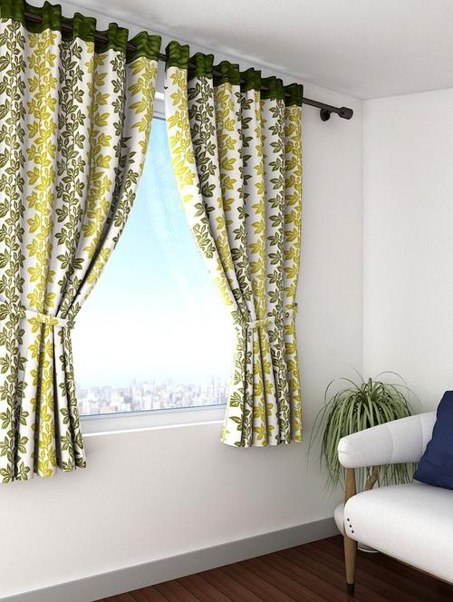 stylish and attractive printed curtains - set of 2 - 21734033 - Very Small Image - 1