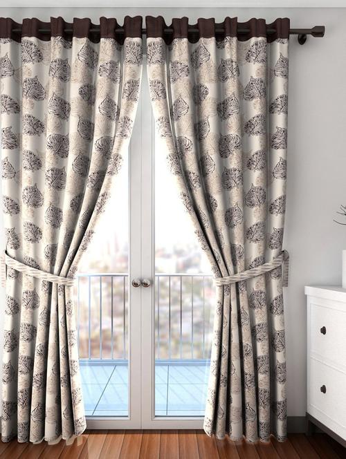stylish and attractive printed curtains - set of 2 - 21734059 - Very Small Image - 1