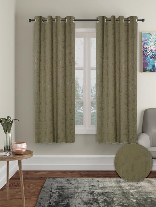 stylish and attractive printed curtains - set of 2 - 21734101 - Very Small Image - 1