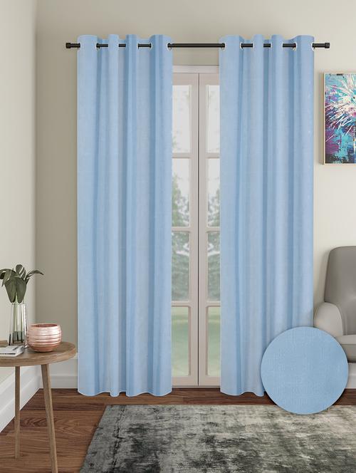 stylish and attractive solid curtains pack of 2 - 21734102 - Very Small Image - 1
