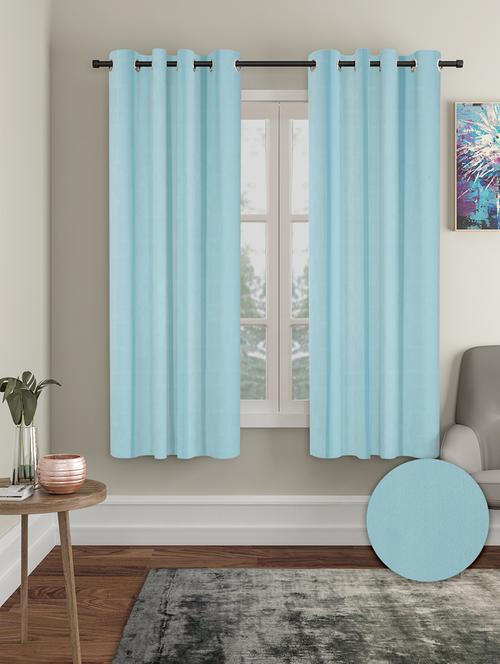 stylish and attractive self designed curtains - set of 2 - 21734164 - Very Small Image - 1