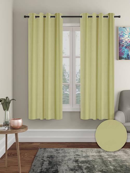 stylish and attractive solid curtains pack of 2 - 21734172 - Very Small Image - 1