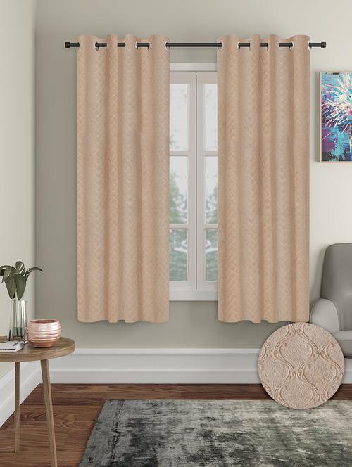 stylish and attractive printed curtains - set of 2 - 21734184 - Very Small Image - 1