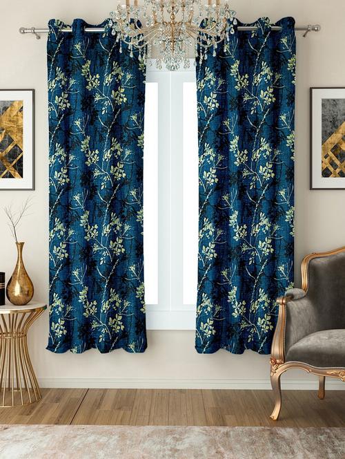 (5 ft) polyester window curtain (pack of 2) - 21734203 - Very Small Image - 1