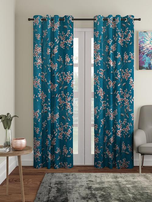stylish and attractive printed curtains - set of 2 - 21734257 - Very Small Image - 1