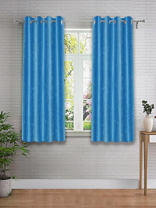 stylish and attractive self design curtains pack of 2 - 21734282 - Very Small Image - 1
