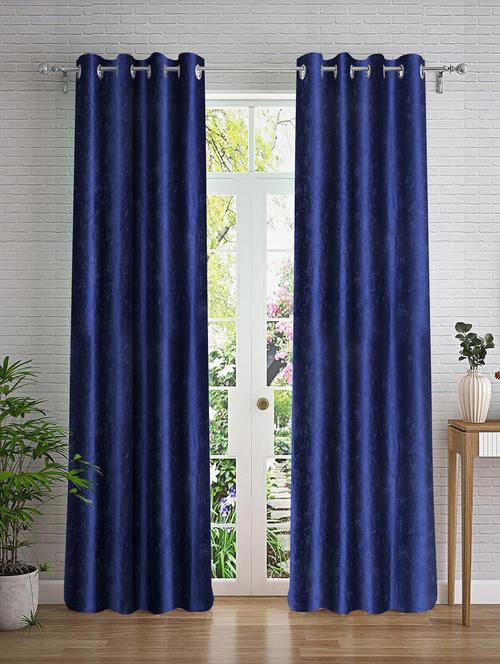 stylish and attractive self design curtains pack of 2 - 21734296 - Very Small Image - 1