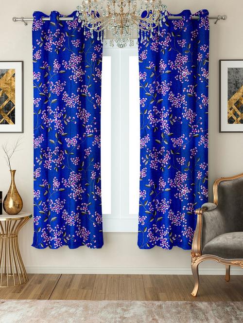 stylish and attractive printed curtains - set of 2 - 21734307 - Very Small Image - 1