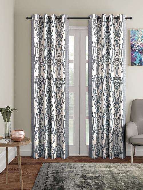 stylish and attractive printed curtains - set of 2 - 21734327 - Very Small Image - 1