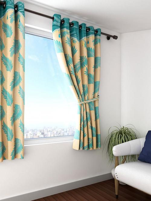 stylish and attractive printed curtains - set of 1 - 21734338 - Very Small Image - 1