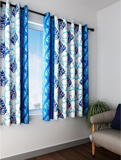 stylish and attractive printed curtains - set of 2 - 21734355 - Very Small Image - 1