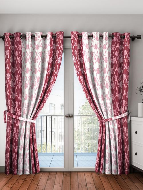 stylish and attractive eyelet curtains - set of 2 - 21734366 - Very Small Image - 1