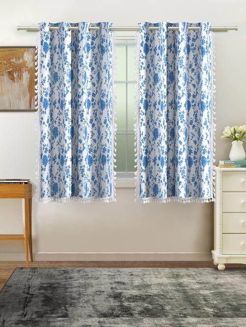 stylish and attractive printed curtains - set of 2 - 21734398 - Very Small Image - 1