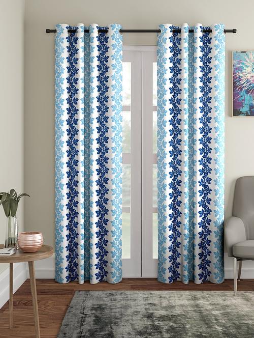 stylish and attractive printed curtains - set of 4 - 21734458 - Very Small Image - 1
