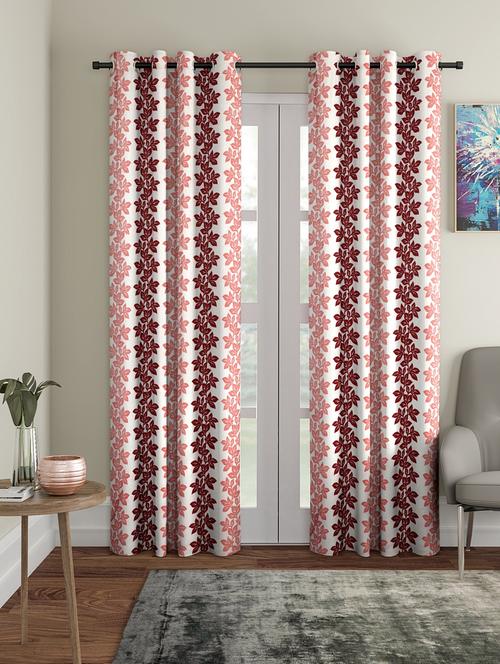 stylish and attractive printed curtains - set of 2 - 21734460 - Very Small Image - 1