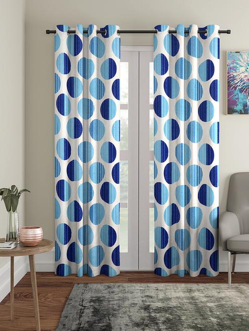 stylish and attractive printed curtains - set of 2 - 21734464 - Very Small Image - 1