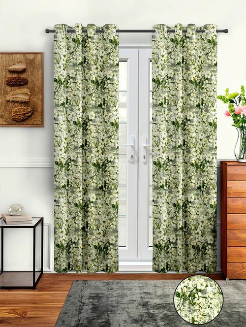 stylish and attractive eyelet curtains - set of 2 - 21734477 - Very Small Image - 1