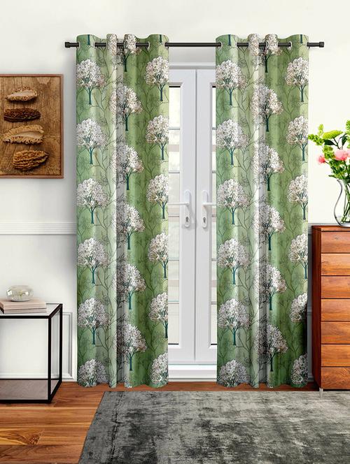 stylish and attractive printed curtains - set of 2 - 21734490 - Very Small Image - 1