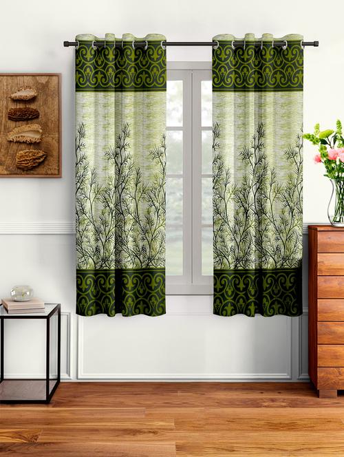 stylish and attractive printed curtains - set of 2 - 21734494 - Very Small Image - 1