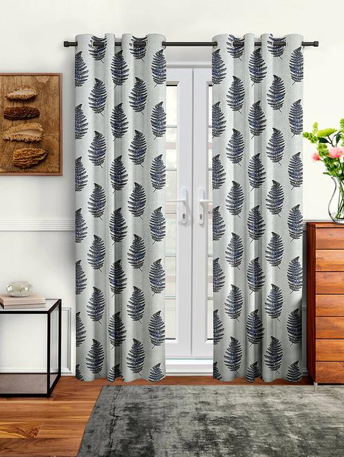 stylish and attractive printed curtains - set of 2 - 21734508 - Very Small Image - 1