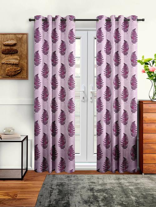 stylish and attractive printed curtains - set of 2 - 21734510 - Very Small Image - 1