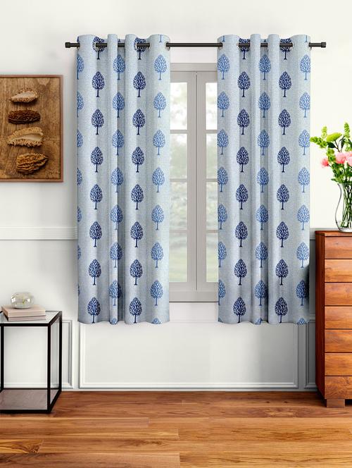 stylish and attractive printed curtains - set of 2 - 21734523 - Very Small Image - 1