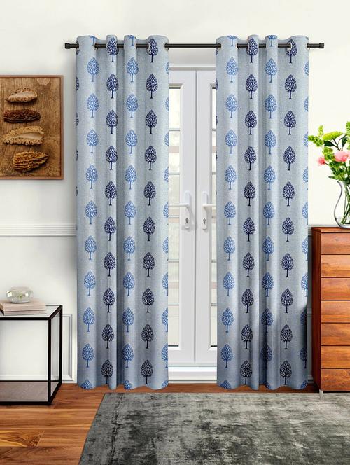 stylish and attractive printed curtains - set of 2 - 21734524 - Very Small Image - 1