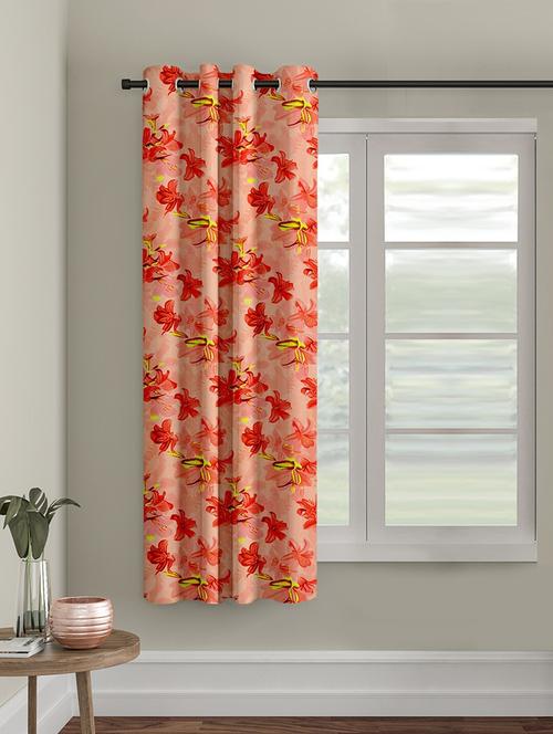 stylish and attractive floral printed curtains - set of 2 - 21734573 - Very Small Image - 1