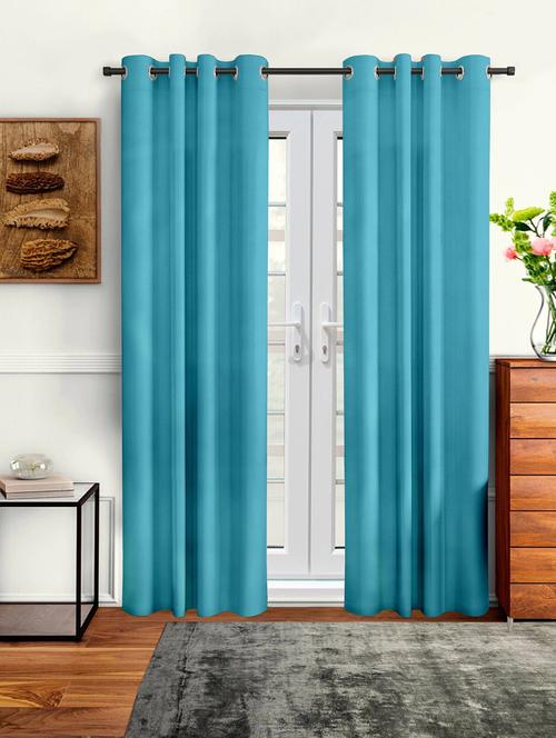 stylish and attractive solid curtains pack of 2 - 21734698 - Very Small Image - 1