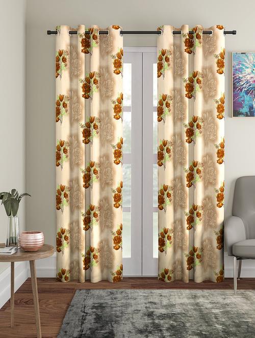 stylish and attractive eyelet curtains - set of 2 - 21734722 - Very Small Image - 1