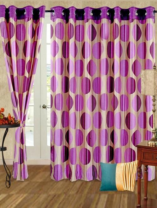 stylish and attractive geometric curtains - set of 2 - 21734727 - Very Small Image - 1