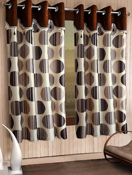 stylish and attractive eyelet curtains - set of 2 - 21734729 - Very Small Image - 1