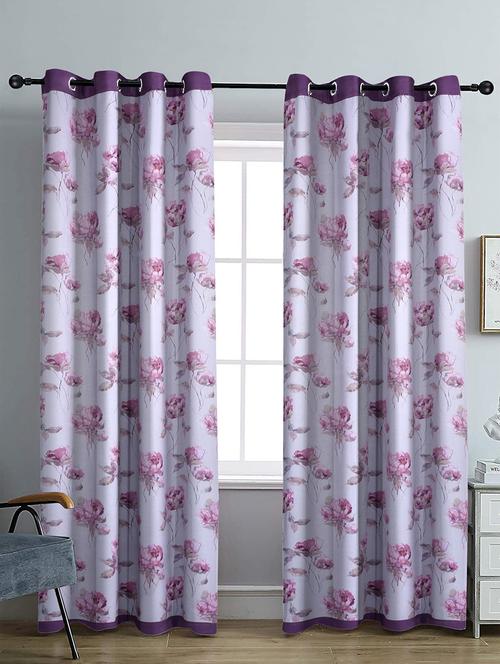 stylish and attractive printed curtains - set of 2 - 21734748 - Very Small Image - 1