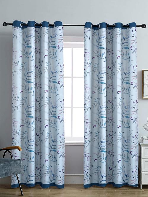 stylish and attractive printed curtains - set of 2 - 21734756 - Very Small Image - 1