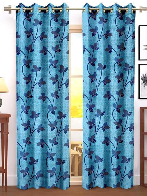 stylish and attractive printed curtains - set of 2 - 21734777 - Very Small Image - 1