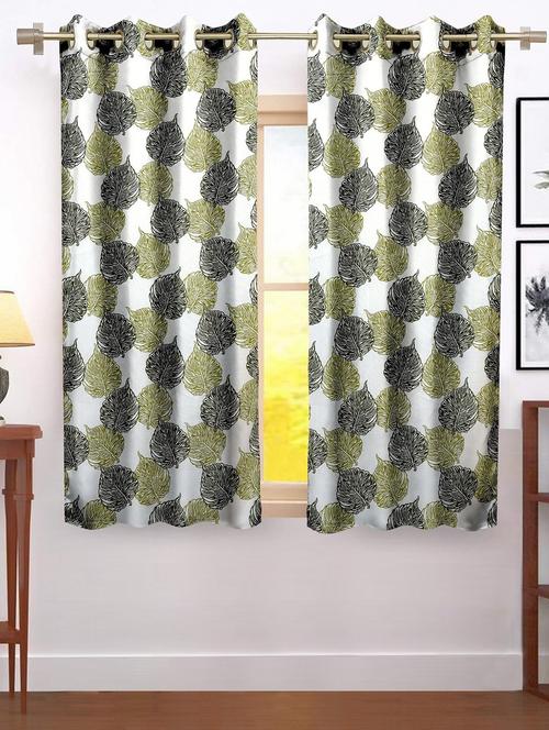 stylish and attractive printed curtains - set of 2 - 21734780 - Very Small Image - 1