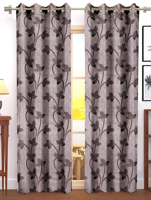 stylish and attractive printed curtains - set of 2 - 21734790 - Very Small Image - 1