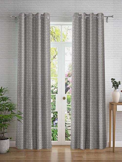stylish and attractive printed curtains - set of 2 - 21734807 - Very Small Image - 1